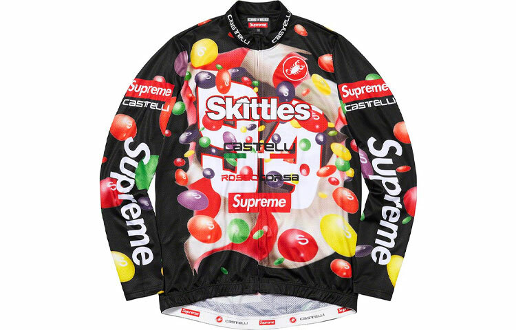 【代購】Supreme X Skittles X Castelli Long-Sleeve Cycling Jersey