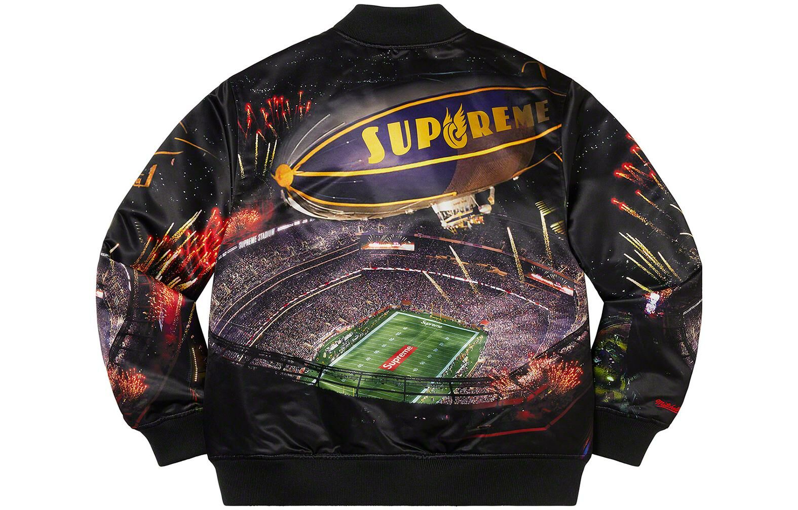 【代購】Supreme Mitchell & Ness Stadium Satin Varsity Jacket