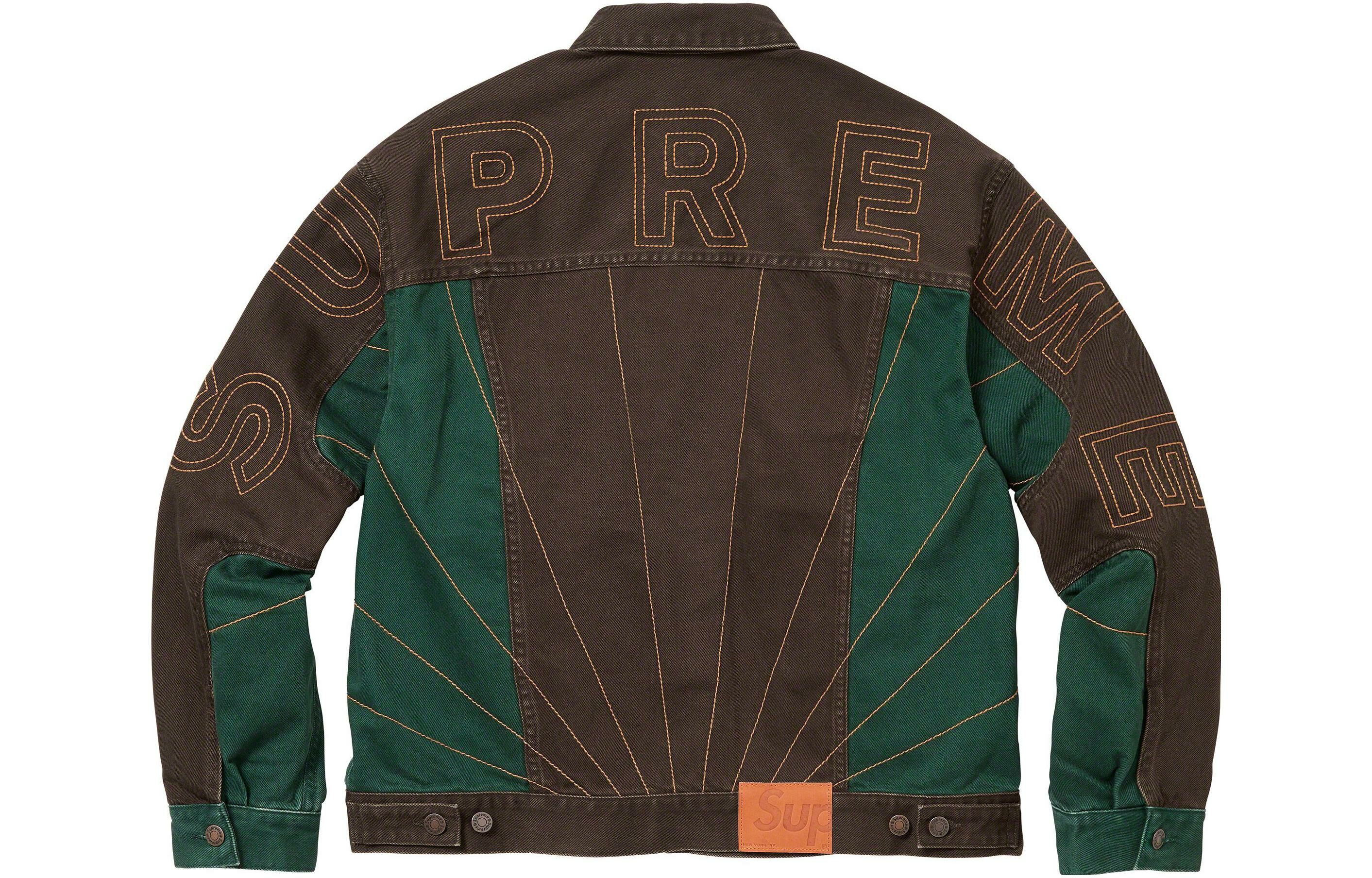 【代購】Supreme Radial Embroidered Denim Trucker Jacket