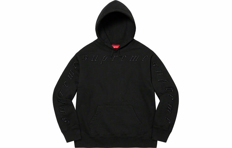 【代購】Supreme Raised Embroidery Hooded Sweatshirt