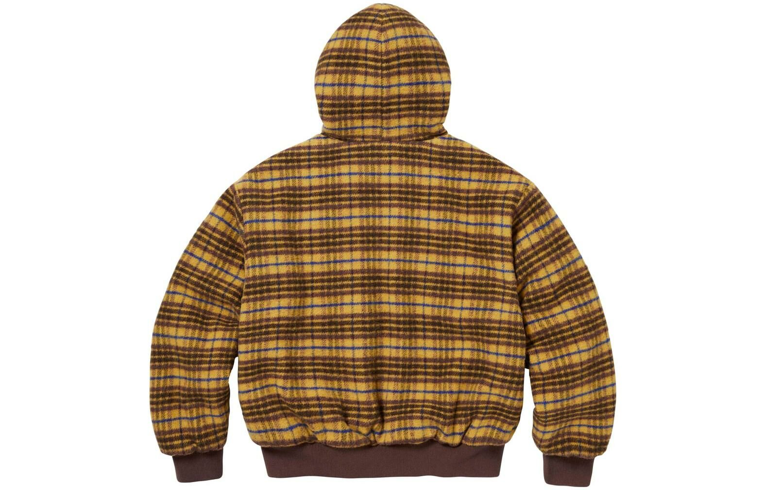 【代購】Supreme Plaid Wool Hooded Work Jacket