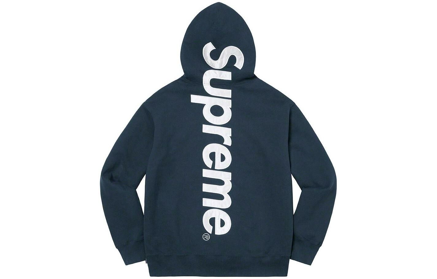 【代購】Supreme Satin Appliqué Hooded Sweatshirt