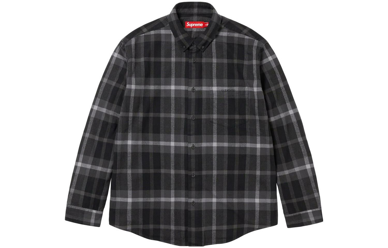【代購】Supreme Plaid Flannel Shirt FW23