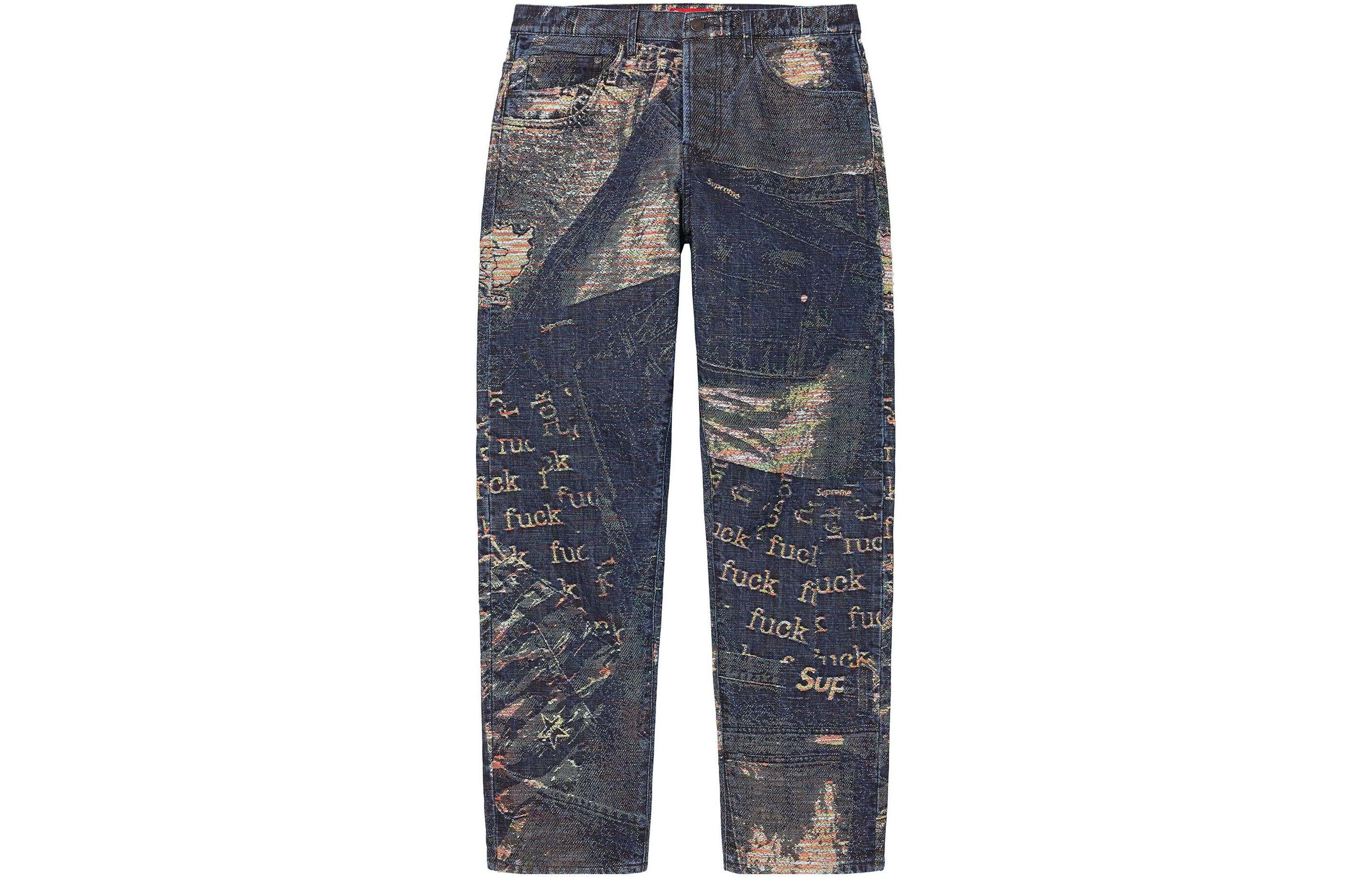 【代購】Supreme Archive Denim Jacquard Regular Jean