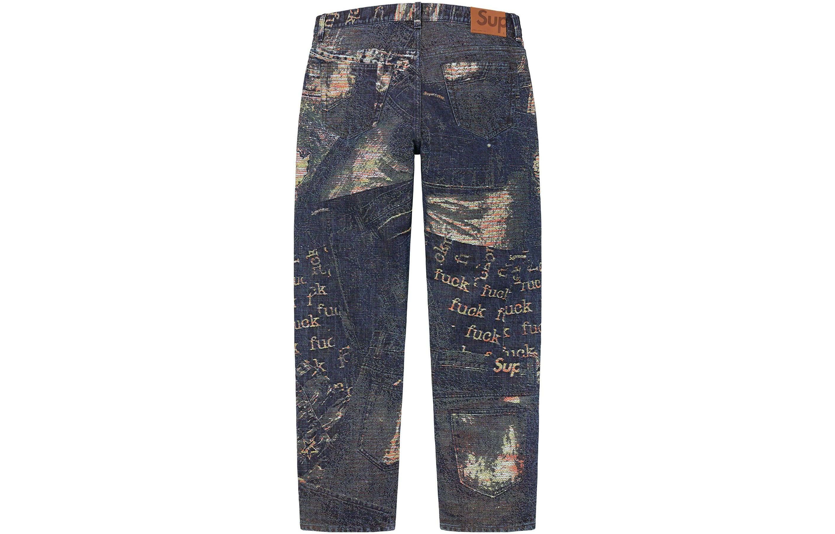 【代購】Supreme Archive Denim Jacquard Regular Jean