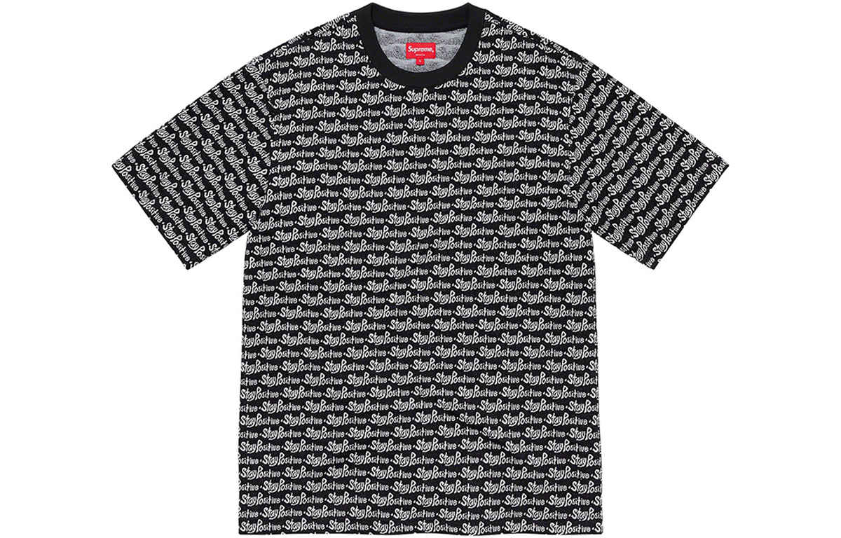 【代購】Supreme Stay Positive Jacquard S/S Top