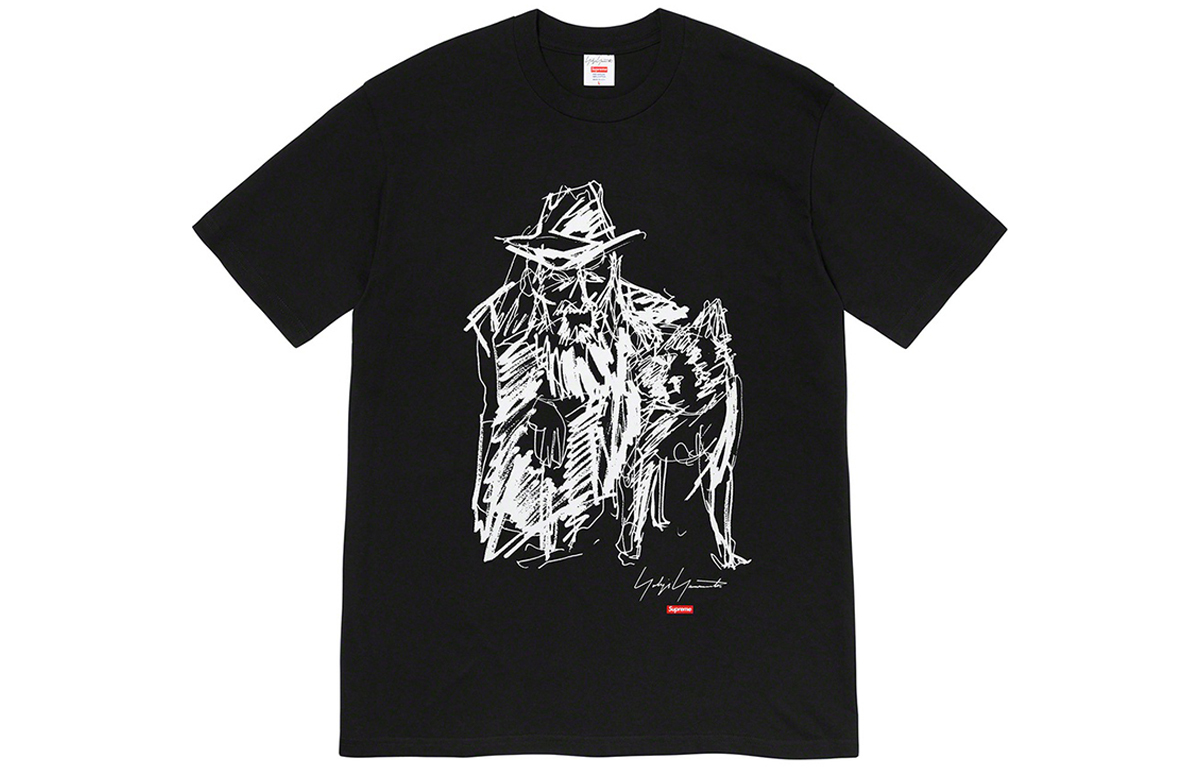 【代購】Supreme Yohji Yamamoto Scribble Portrait Tee