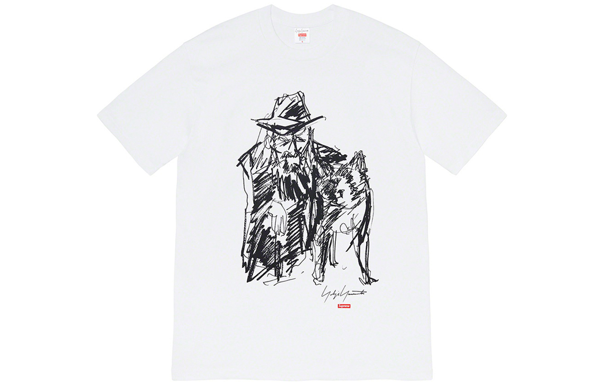 【代購】Supreme Yohji Yamamoto Scribble Portrait Tee