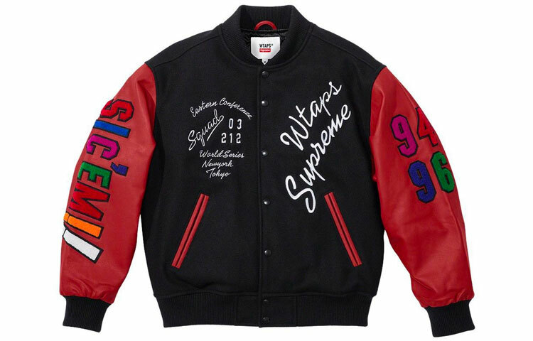 【代購】Supreme X Wtaps Varsity Jacket