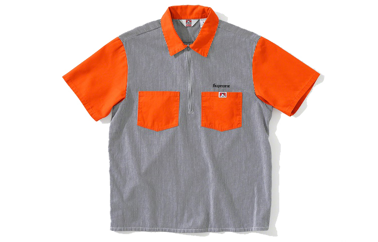 【代購】Supreme Ben Davis Half Zip Work Shirt