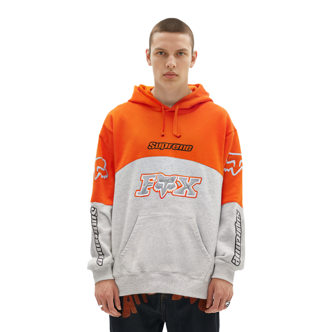 【代購】Supreme Fox Racing Hooded Sweatshirt