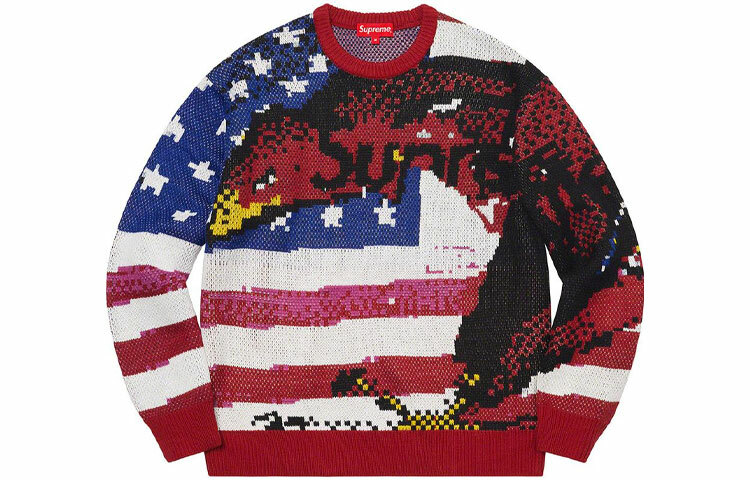 【代購】Supreme Digital Flag Sweater