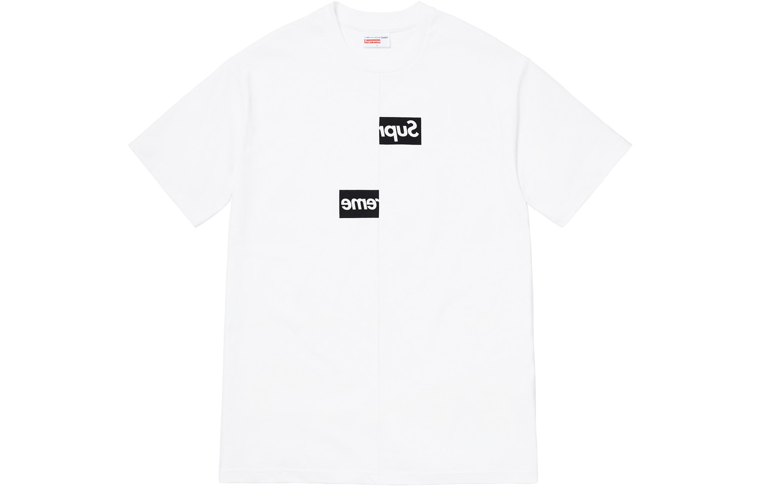 【代購】Supreme Comme Des Garcons Shirt Split Box Logo Tee