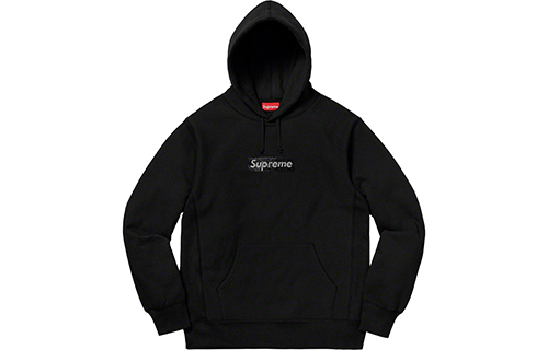 【代購】Supreme Swarovski Box Logo Hooded Sweatshirt