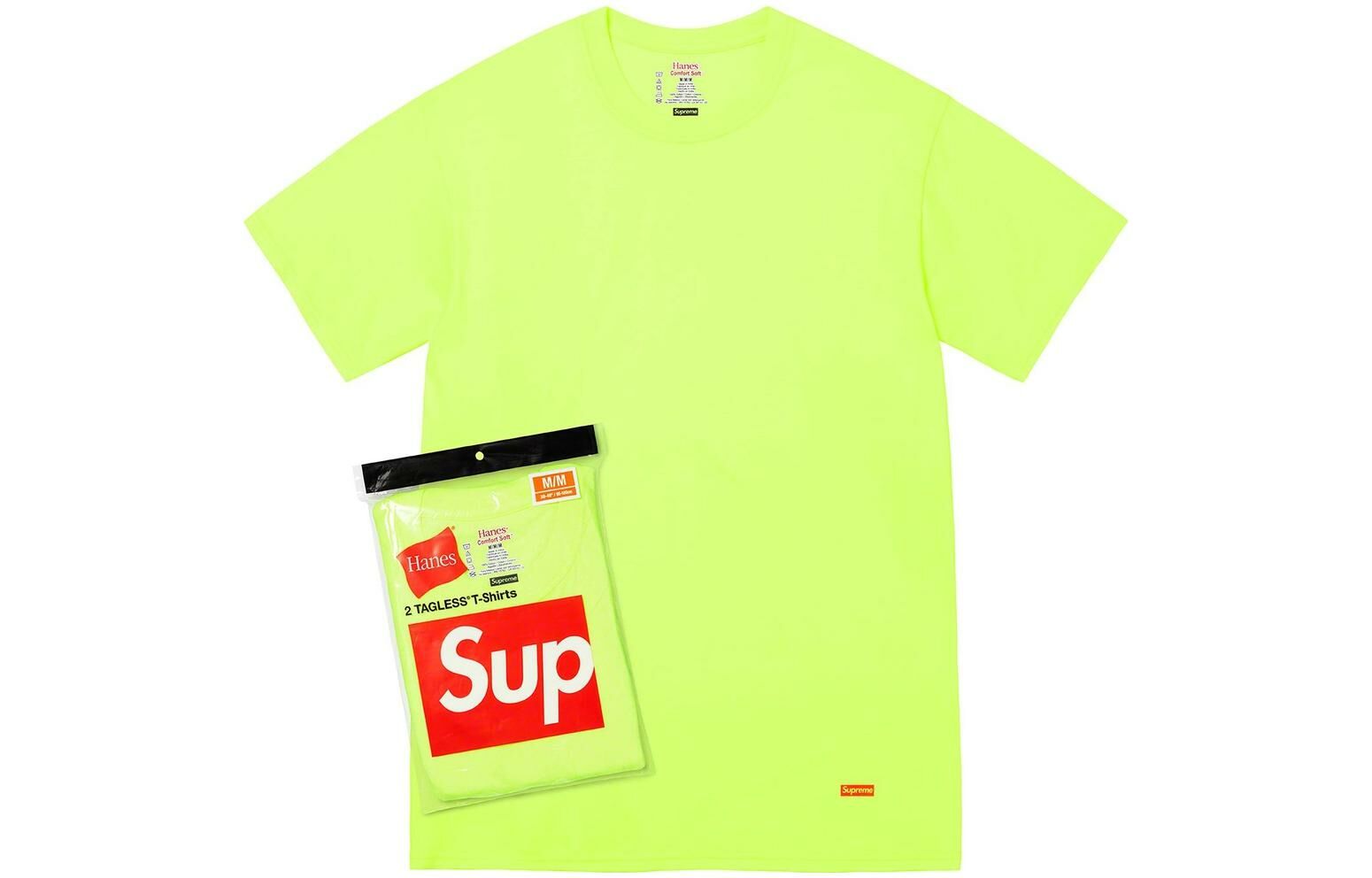 【代購】Supreme Hanes Tagless Tees 2 Pack