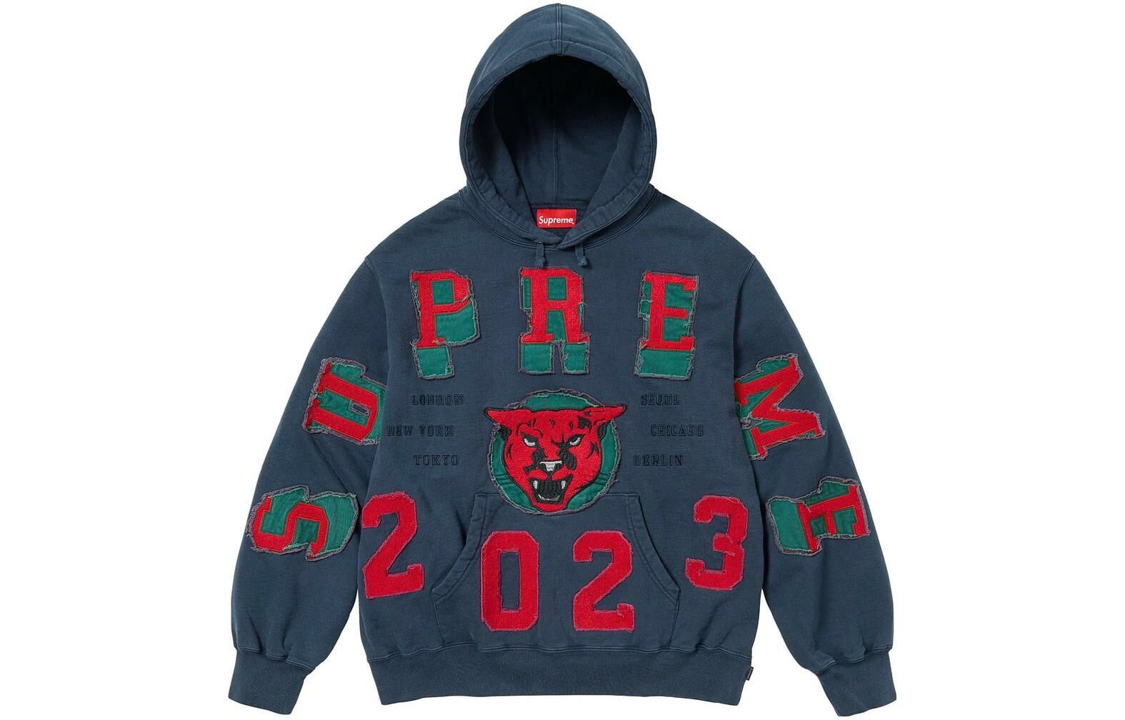 【代購】Supreme Washed Panther Hooded Sweatshirt