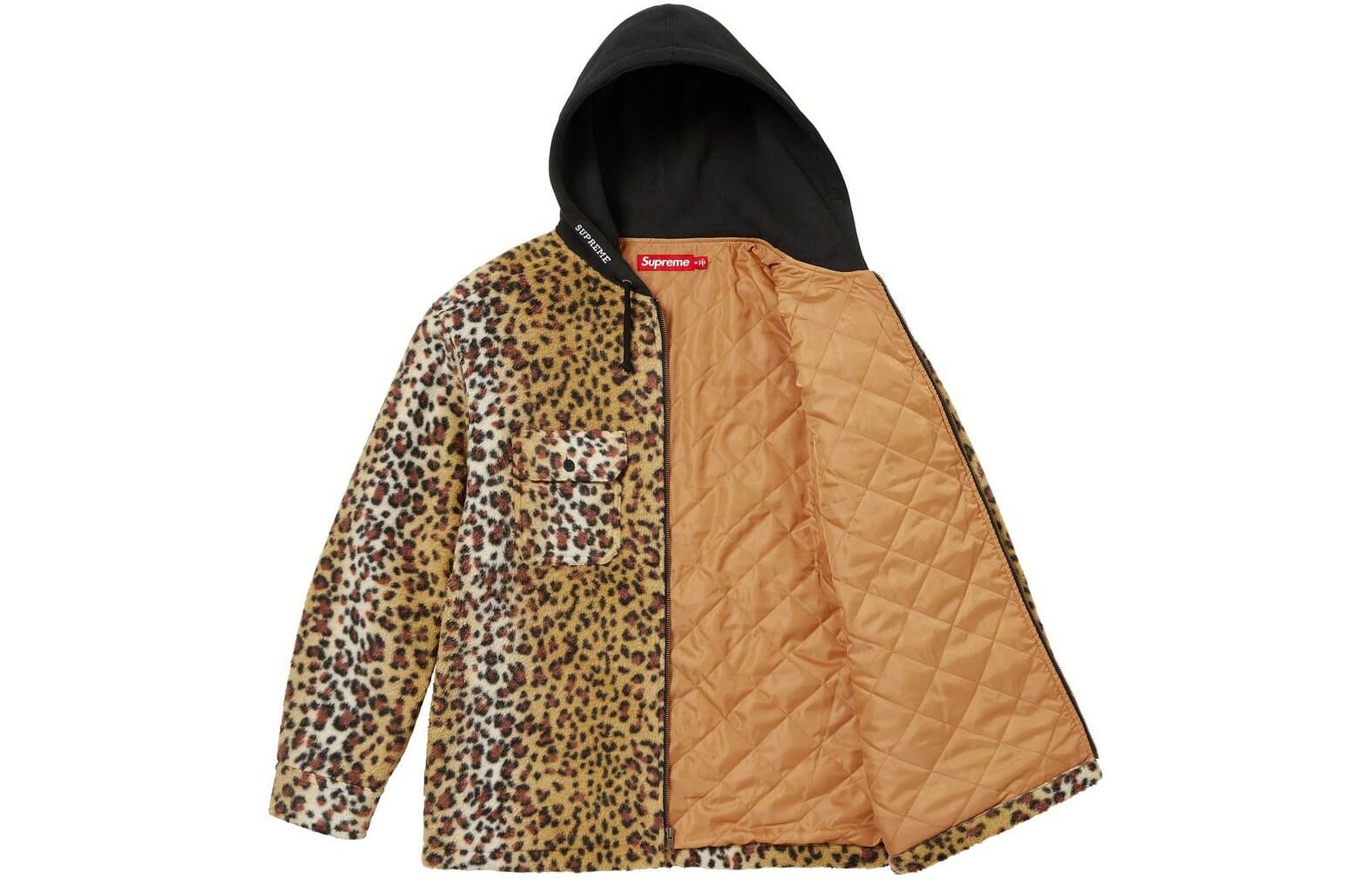 【代購】Supreme Fleece Zip Up Hooded Shirt