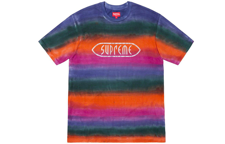 【代購】Supreme Rainbow Stripe Tee