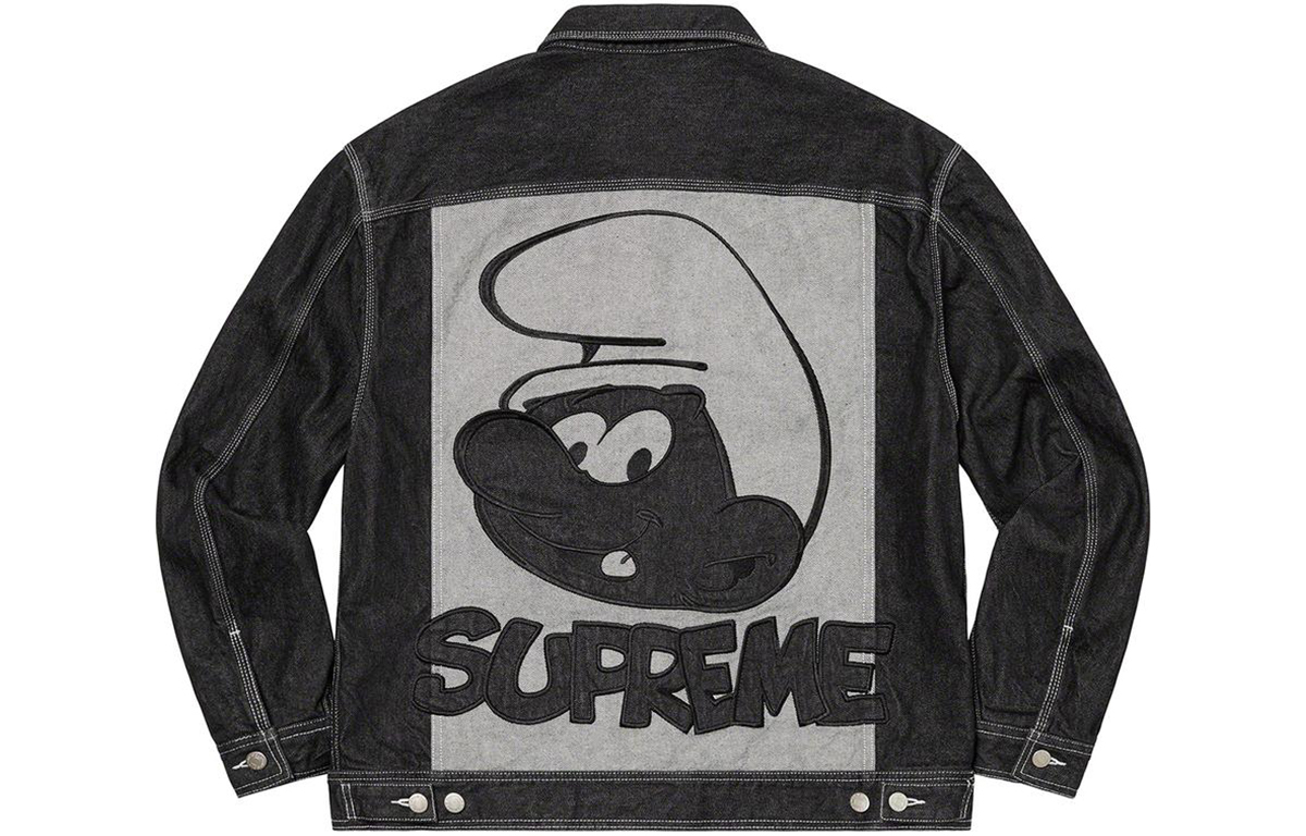 【代購】Supreme Smurfs Denim Trucker Jacket