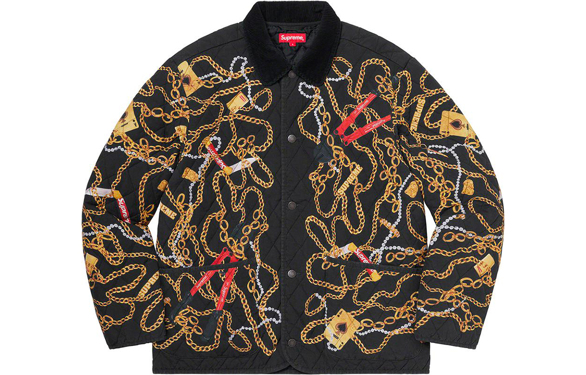 【代購】Supreme Chains Quilted Jacket