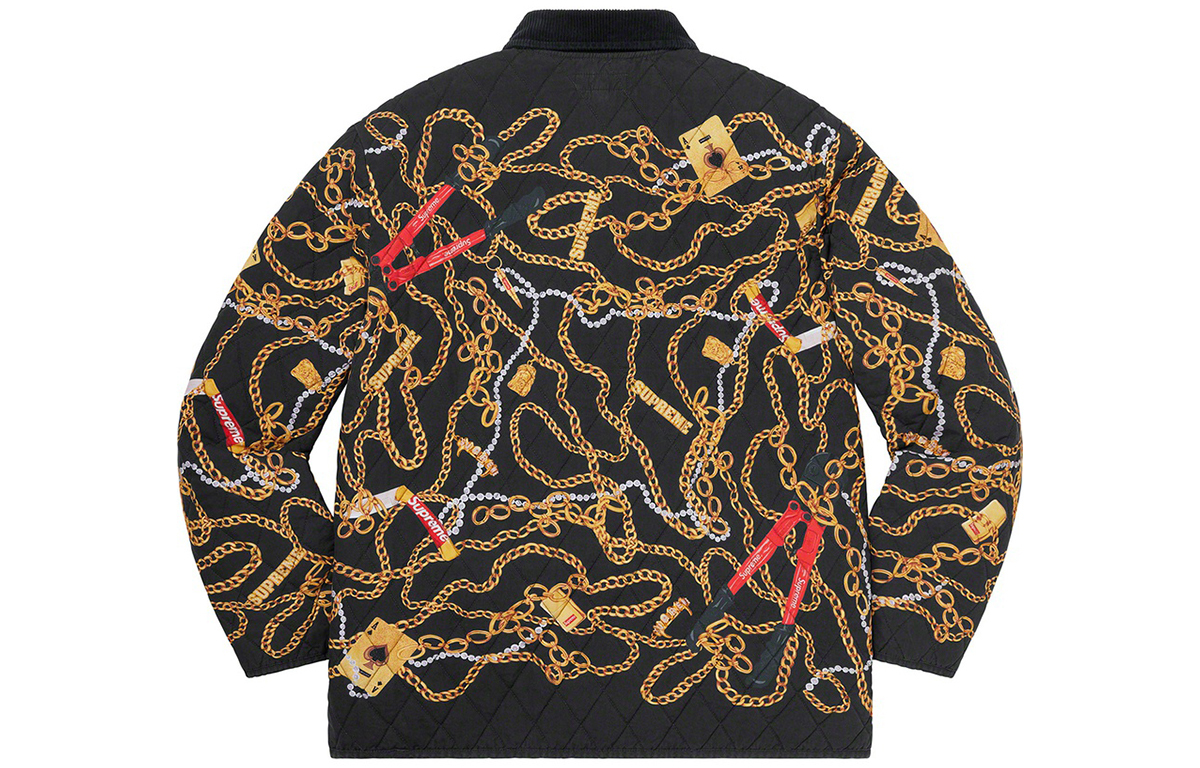 【代購】Supreme Chains Quilted Jacket
