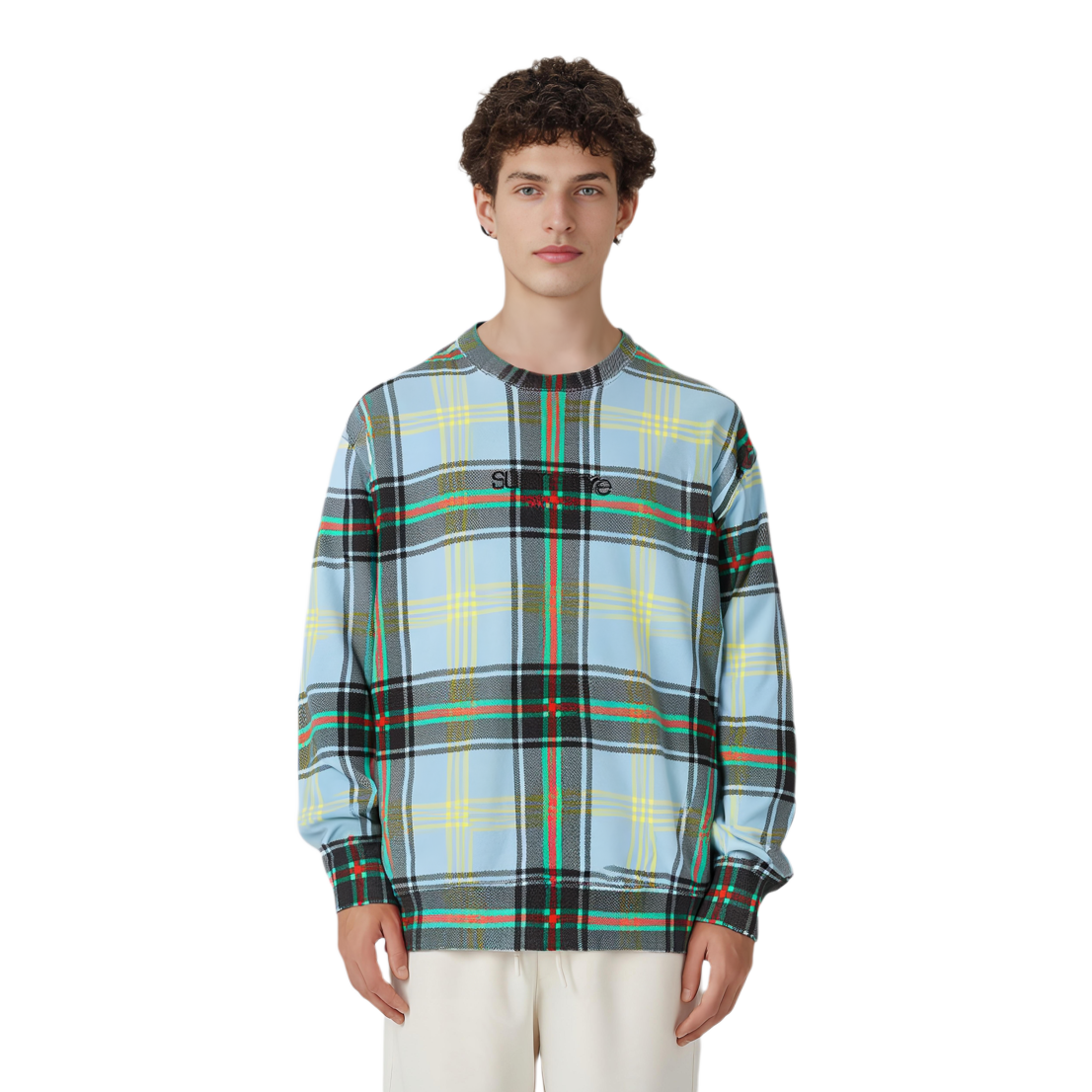 【代購】Supreme Plaid Crewneck
