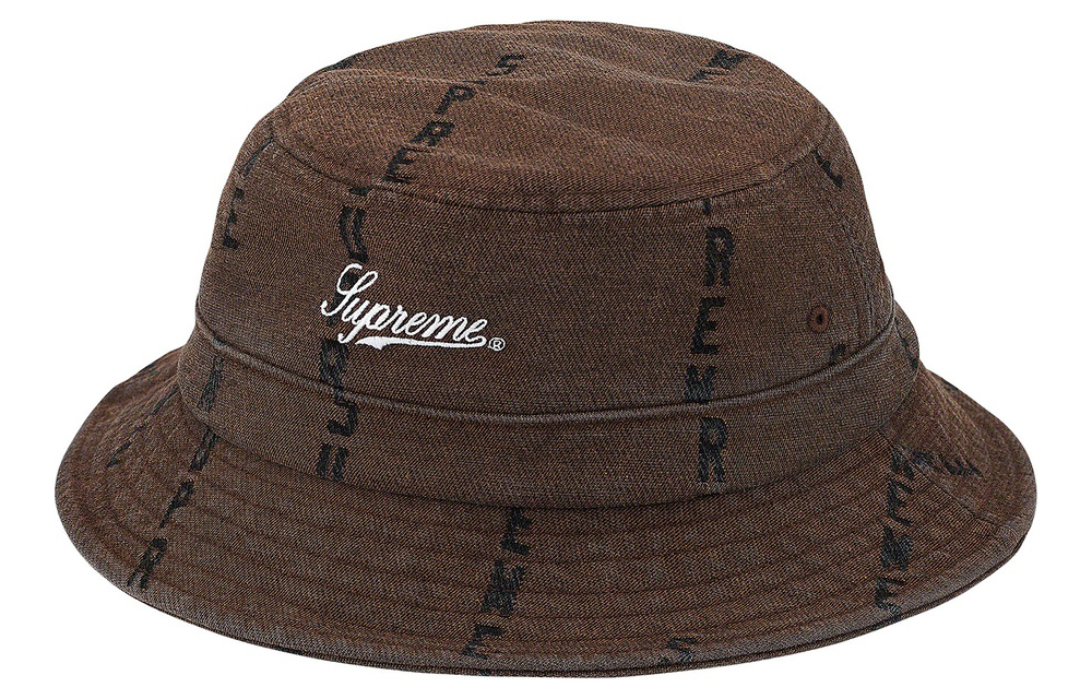 【代購】Supreme Logo Stripe Jacquard Denim Crusher