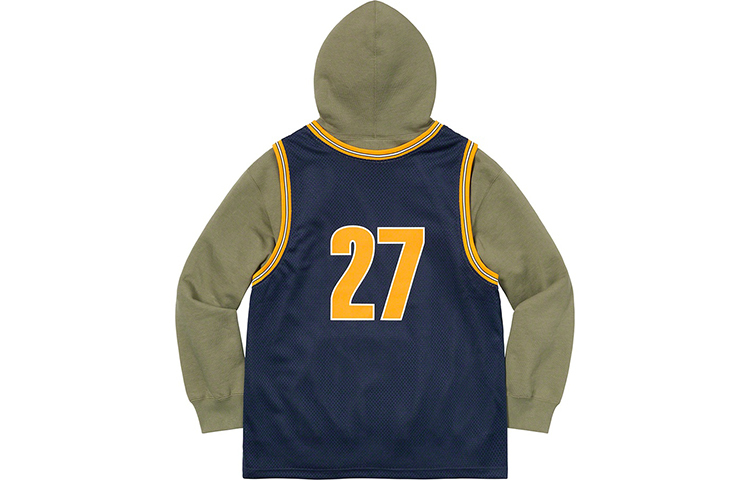 【代購】Supreme Basketball Jersey Hooded Sweatshirt