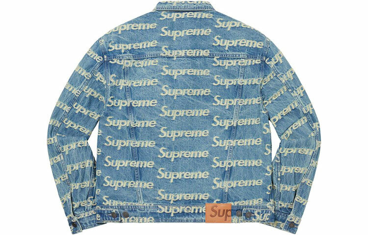【代購】Supreme Frayed Logos Denim Trucker Jacket