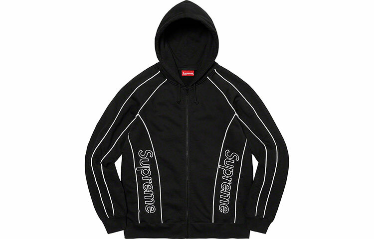 【代購】Supreme Track Paneled Zip Up Hooded Sweatshirt