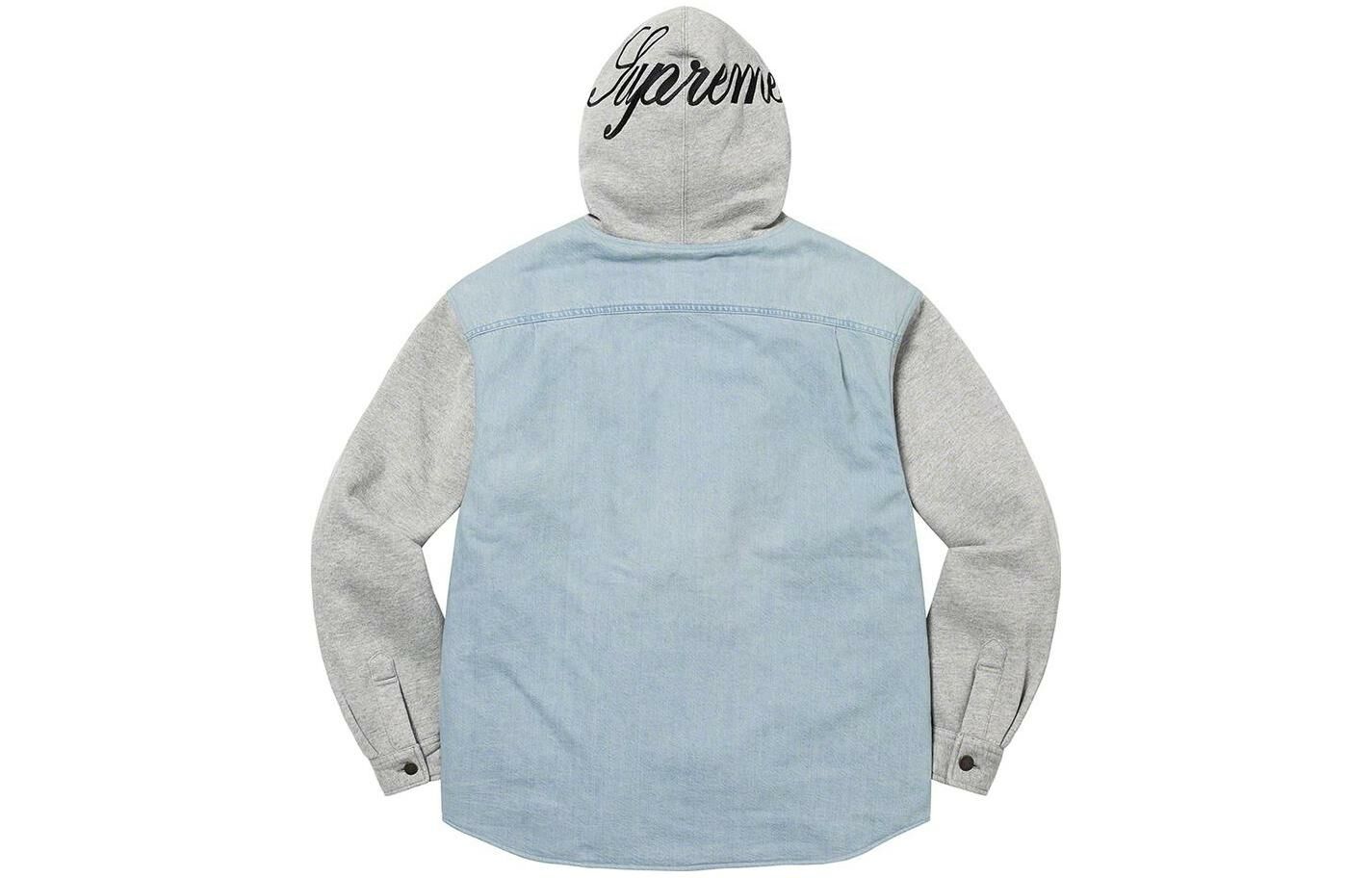 【代購】Supreme Fleece Hooded Denim Shirt