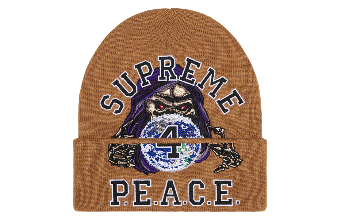 【代購】Supreme Peace Embroidered Beanie