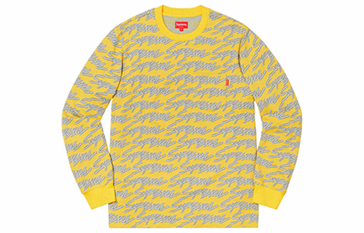 【代購】Supreme Signature Script Logo L/S Pocket Tee
