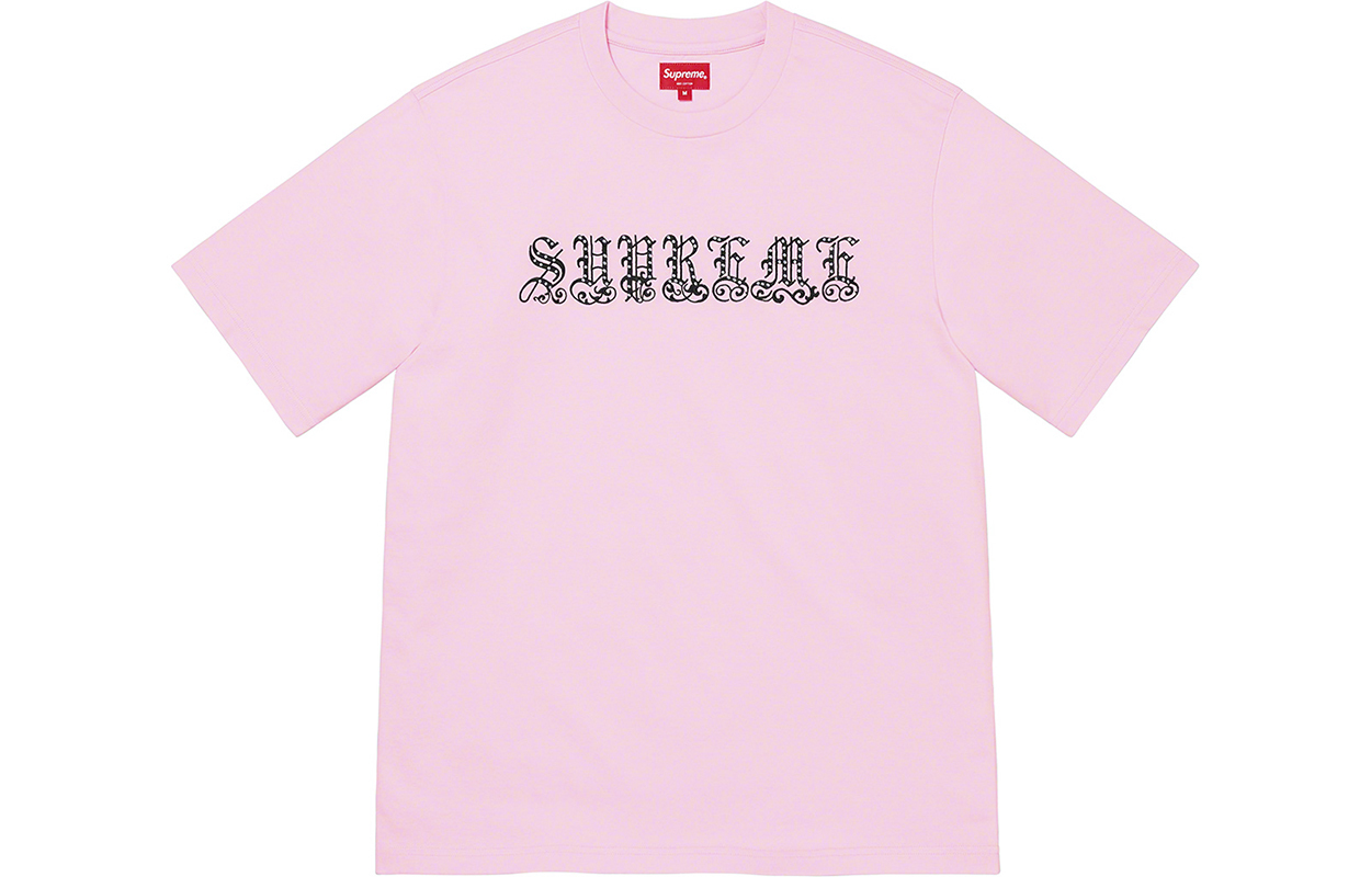 【代購】Supreme Old English Rhinestone S/S Top