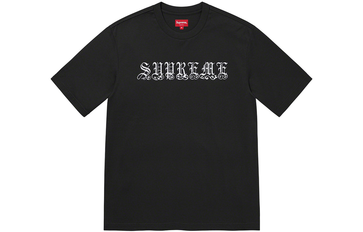 【代購】Supreme Old English Rhinestone S/S Top