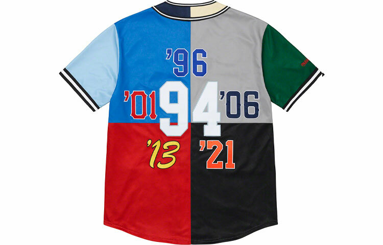 【代購】Supreme Mitchell & Ness Patchwork Baseball Jersey