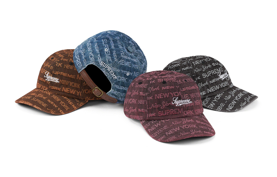【代購】Supreme Multi Type Jacquard Denim 6-Panel