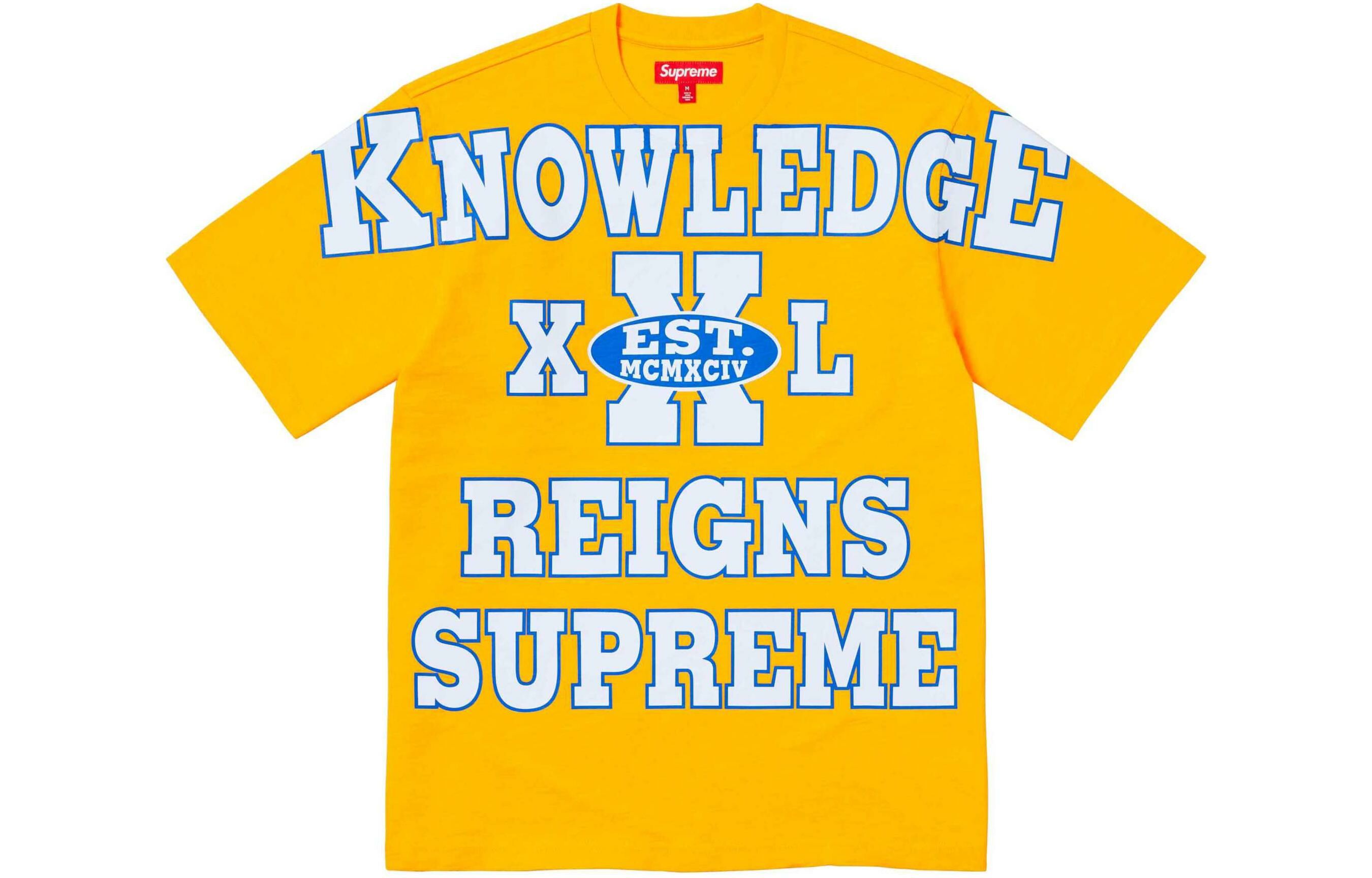 【代購】Supreme Overprint Knowledge S/S Top