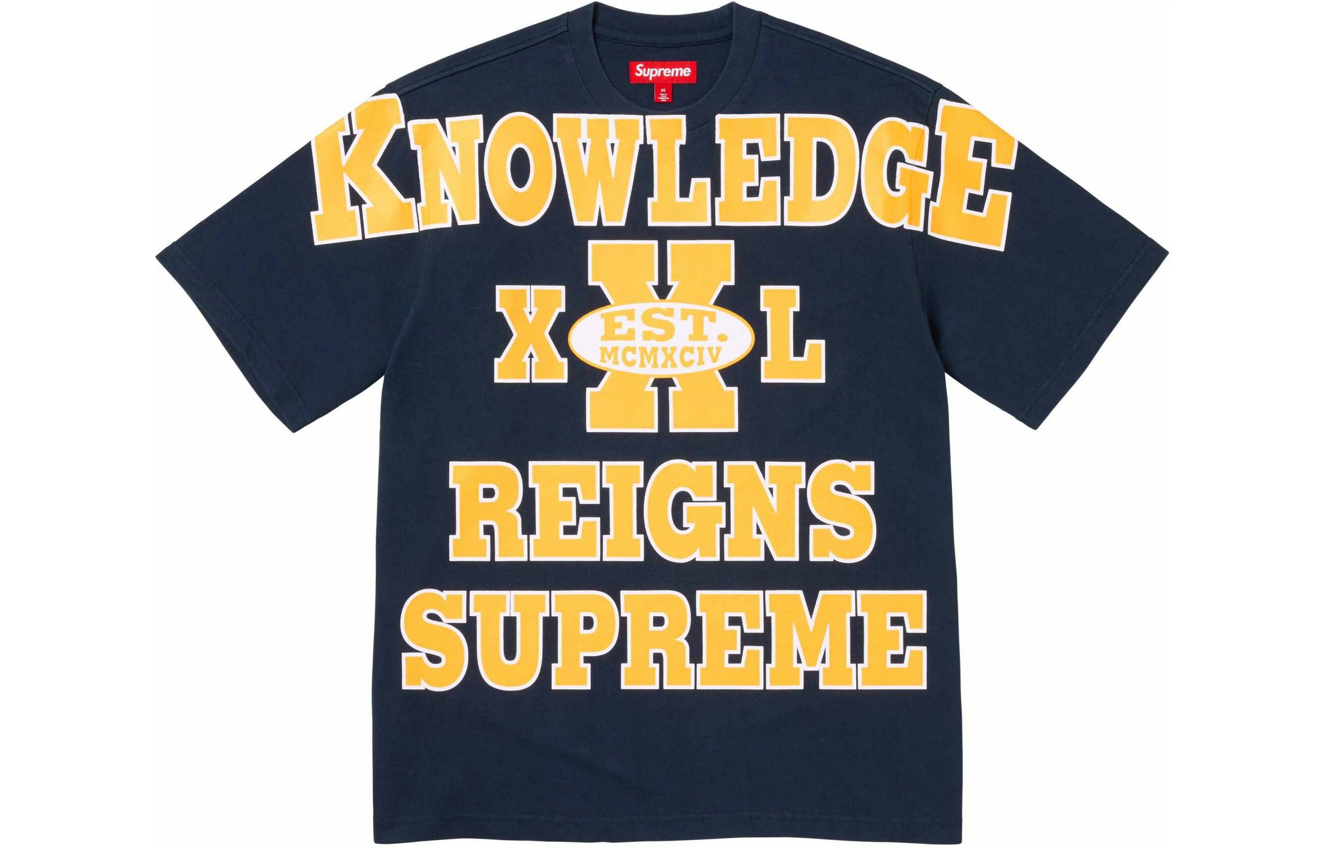 【代購】Supreme Overprint Knowledge S/S Top