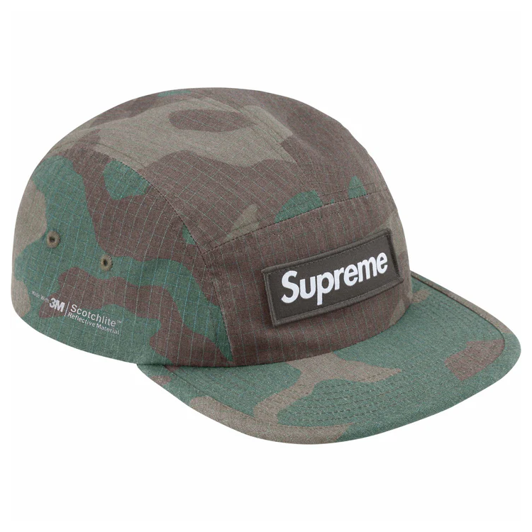【代購】Supreme Reflective Ripstop Camp Cap SS24