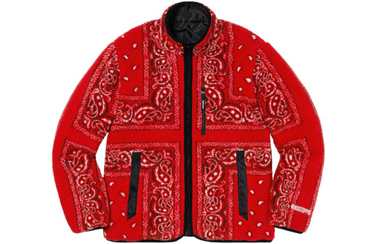 【代購】Supreme Reversible Bandana Fleece Jacket