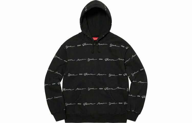 【代購】Supreme Script Stripe Hooded Sweatshirt