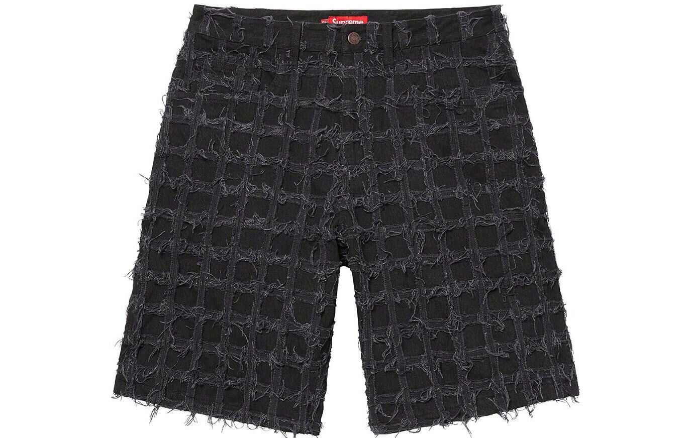 【代購】Supreme Frayed Patchwork Baggy Denim Short