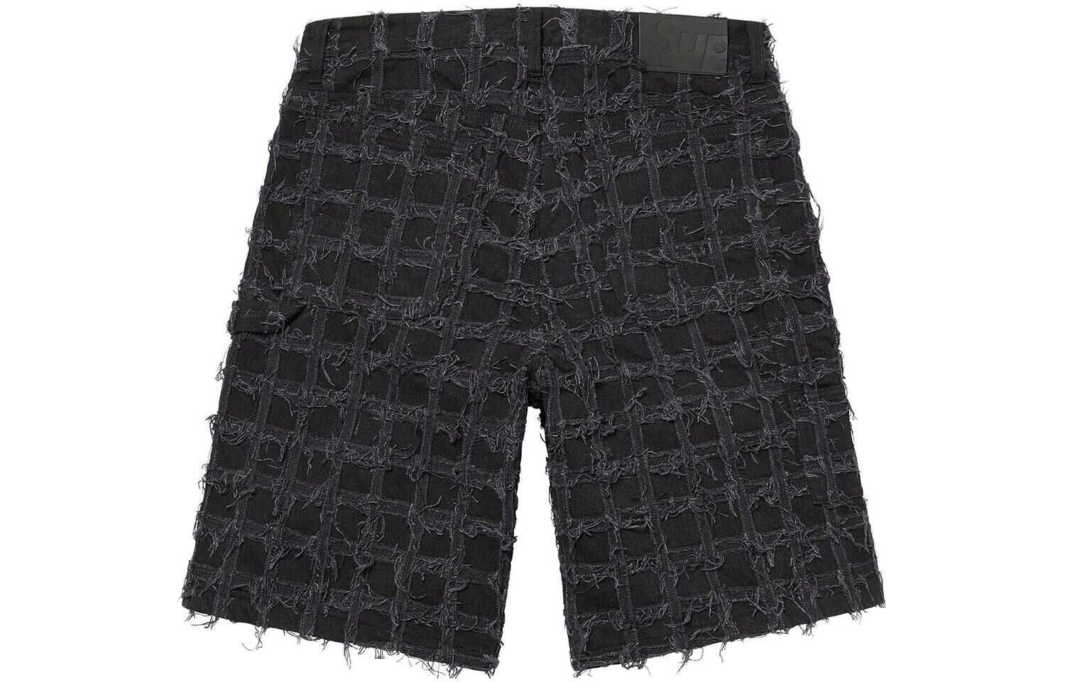 【代購】Supreme Frayed Patchwork Baggy Denim Short