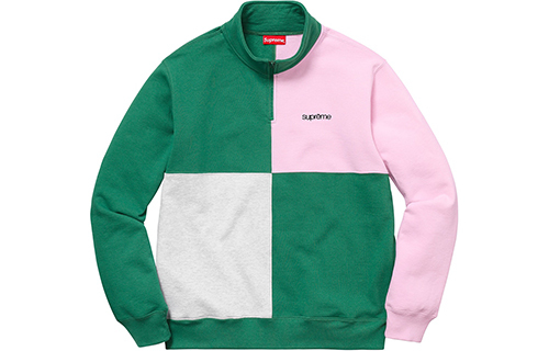 【代購】Supreme Color Blocked Half Zip Sweatshirt