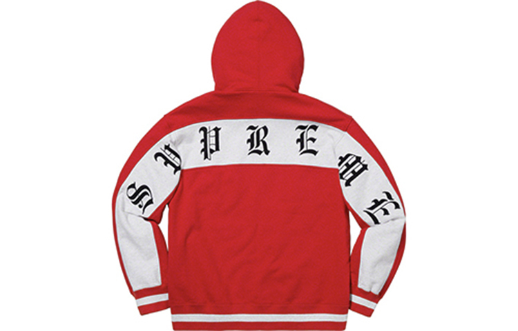 【代購】Supreme Old English Stripe Zip Up Sweatshirt