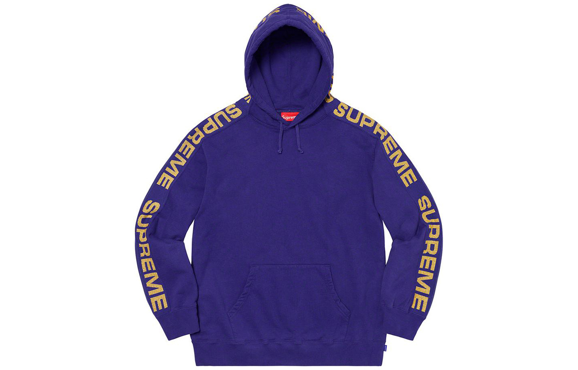 【代購】Supreme Metallic Rib Hooded Sweatshirt
