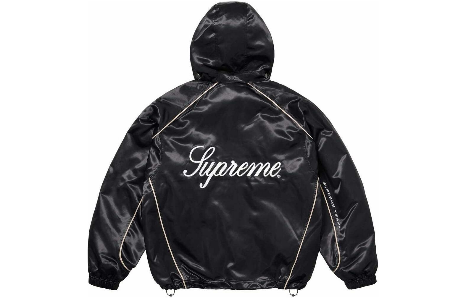 【代購】Supreme Satin Hooded Track Jacket