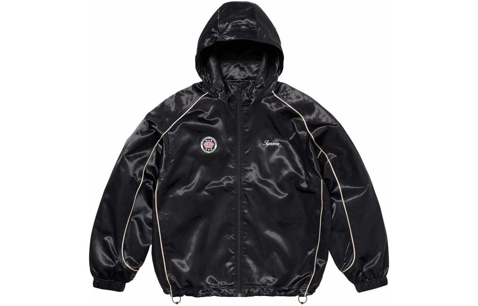 【代購】Supreme Satin Hooded Track Jacket