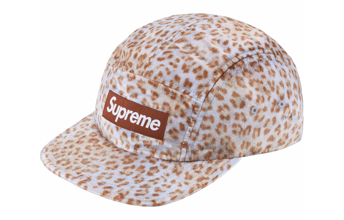 【代購】Supreme Leopard Velvet Camp Cap